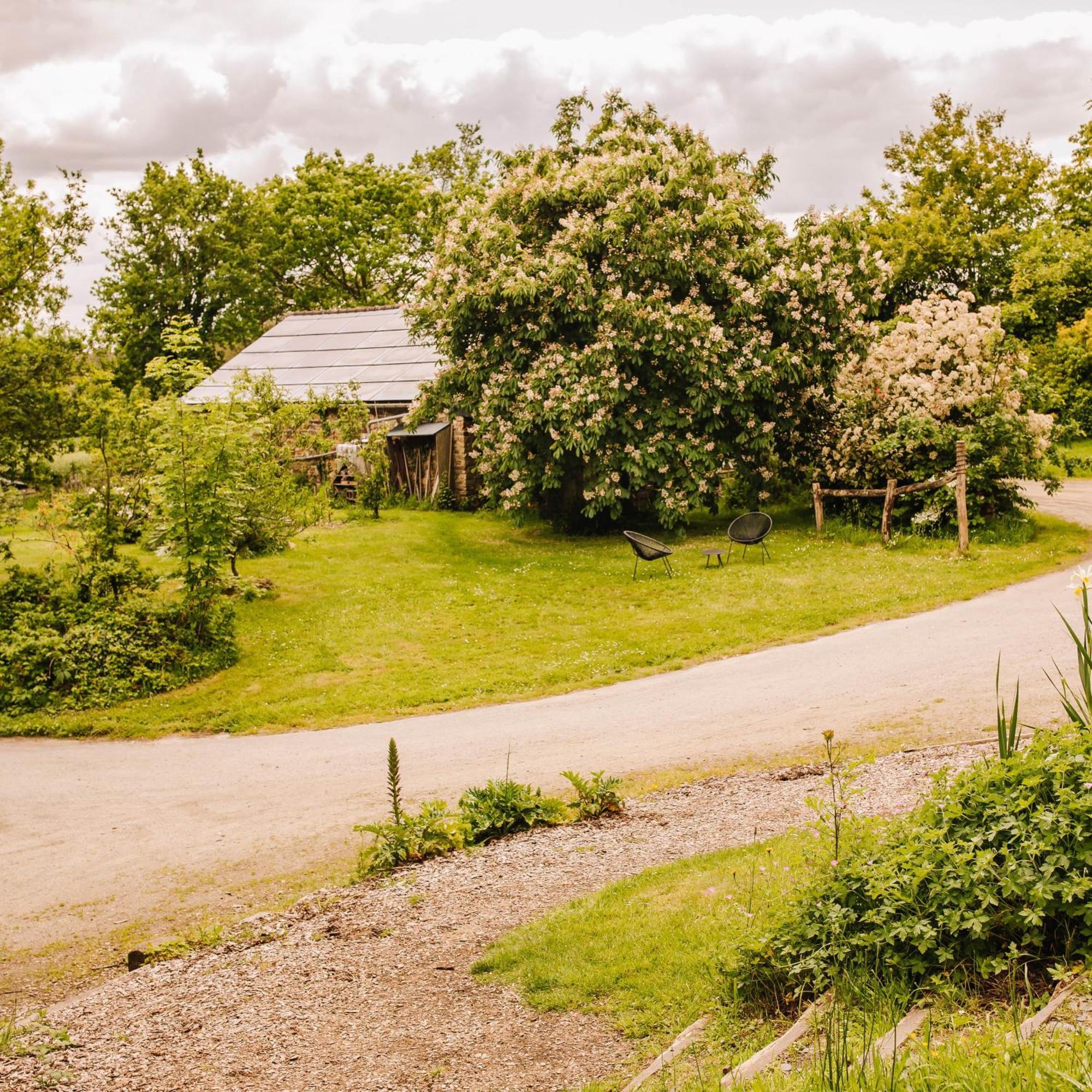 Ecolodge La Belle Verte Saint-Mʼhervé Esterno foto