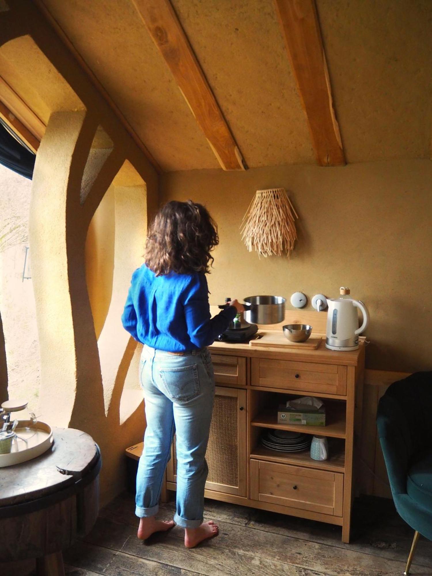 Ecolodge La Belle Verte Saint-Mʼhervé Esterno foto